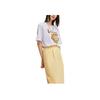 Li Ning Cartoon Hot Pot Letter Round Neck Casual Short Sleeve T-Shirt Men Tops Standard-White AHSS569-1