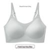 Women's Seamless Sports Bra: Thin Strap, Side Support, Anti-Sag, Fixed Cup, Plus Size, Large Bust, Beautiful Back Design