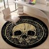 1pc Skull Mandala Office Round Area Rug, Under Office Chairs Bedroom Living Room Home Decor, Room Deco