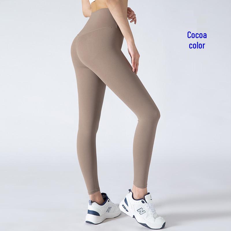 Korean Style Nude Feeling Women's High Waist Butt Lifting Yoga Pants - Barbie Fitness Sports Leggings
