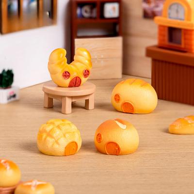 Simulation Food Play Bread Hut House Resin Crafts Micro Landscape Decoration Accessories Table Ware