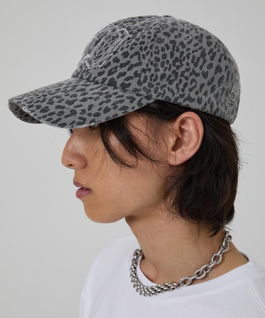 HOODHOOD Hd Applique Damaged Ball Cap Leopard
