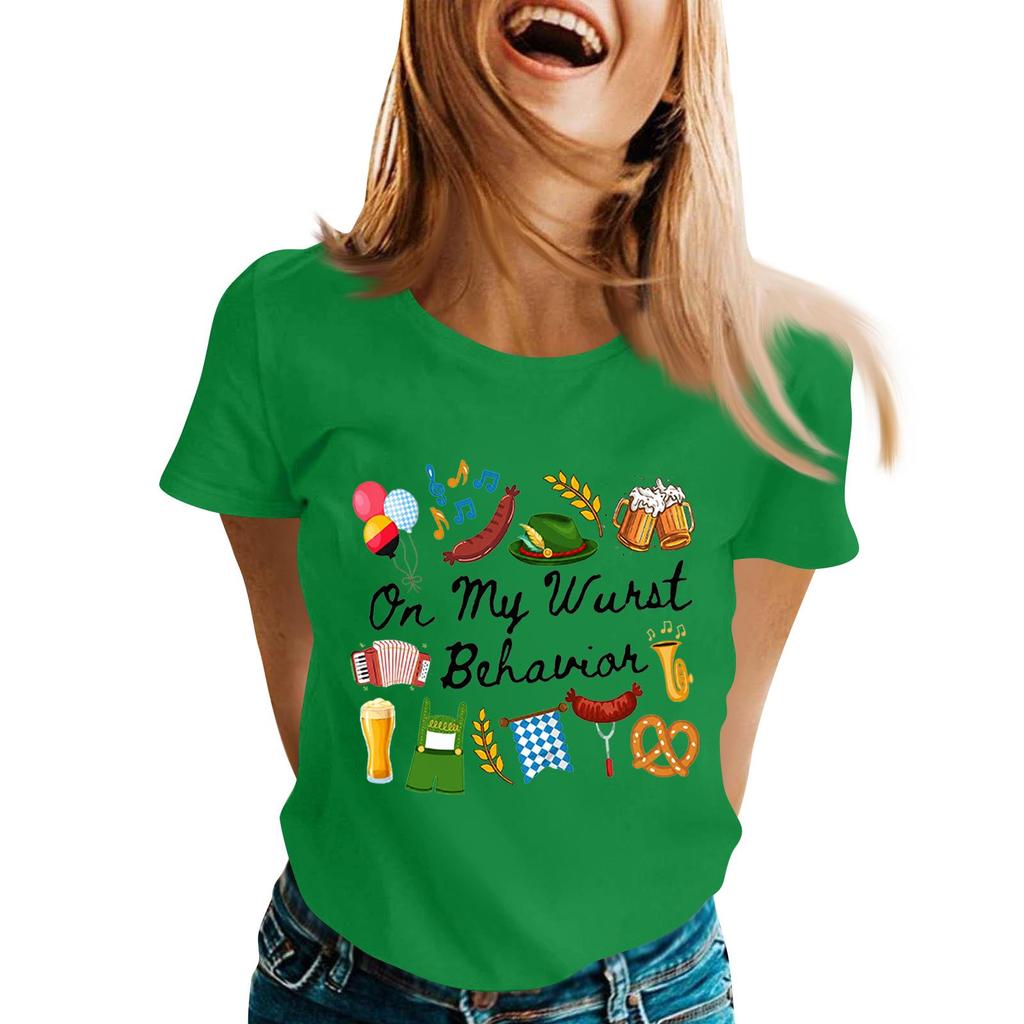Fashion Casual Unisex Letter Print T-Shirt with Festival Graphic Design - Short Sleeve Round Neck Tee for Men and Women