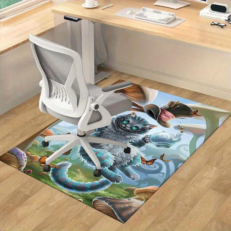 

1pc,Alice in Wonderland Cheshire Cat Fantasy Rug - Home Decor, Office Carpet, Chair Pad, Outdoor Mat, Gift IdeaL041 60cm by 90cm