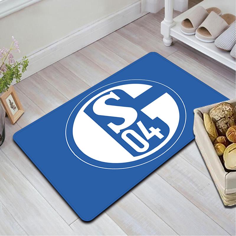 Schalke 04 Pattern Rug Floor Mat for Living Room or Bedroom Soft and Comfortable Carpet a Gift for Birthday and Holiday.