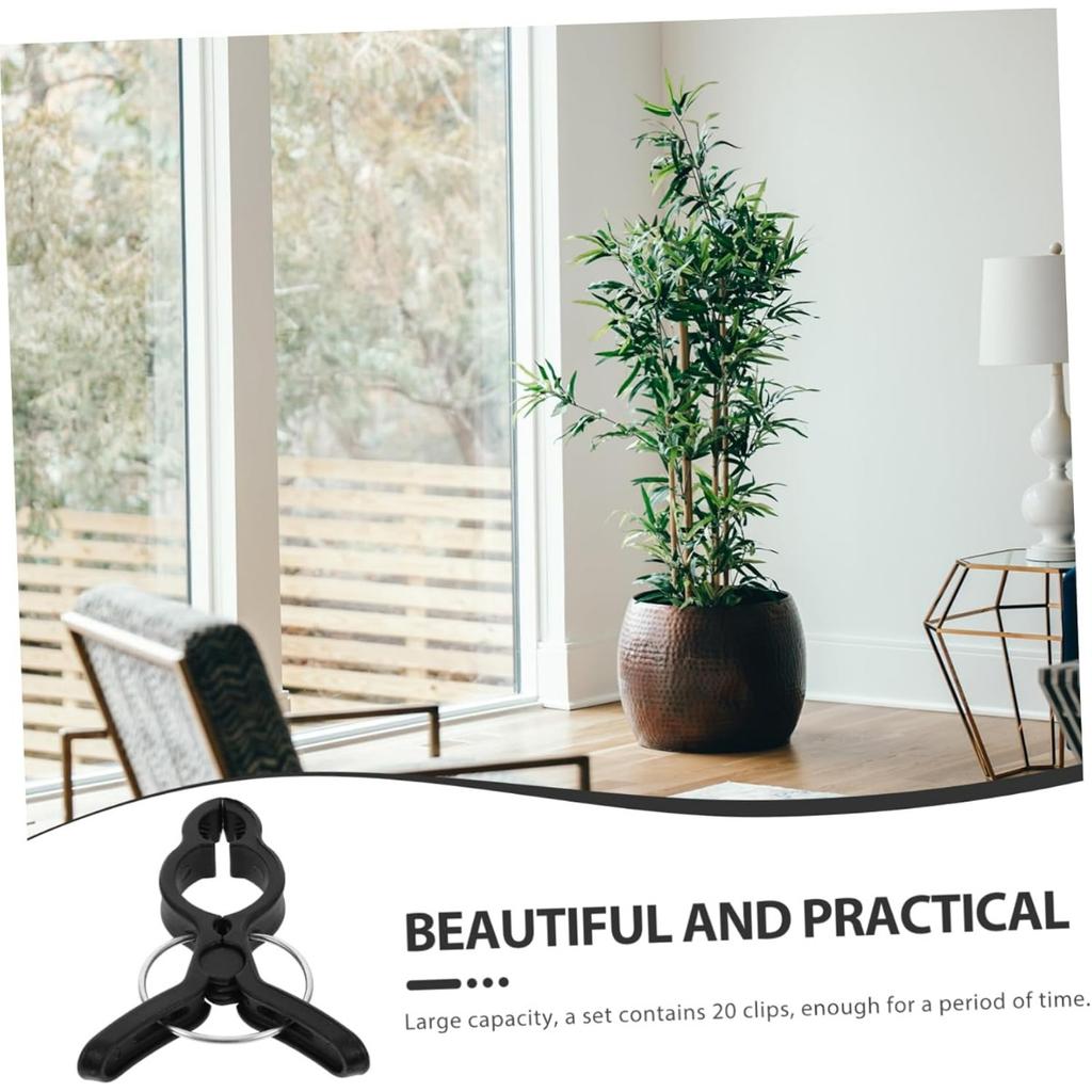 10pcs Vine Clip Tomato Clips Plant Trellis Clips Plant Gripper Clip Supplies for Gardening Clamp for Vine Clamp for Tomato Vines Garden Supplies Black