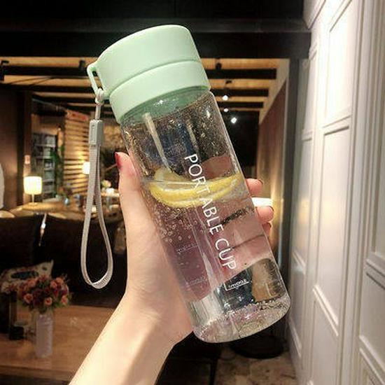 

Large Capacity, Durable Sports Water Bottle for Students - Korean Style 600-800ml