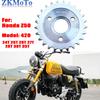 Motorcycle 420-24T 25T 26T 27T 28T 30T 35T Rear Chain Disk Drive System For Honda Z50 Z50A Z50J Z50R Mini Motorcycle