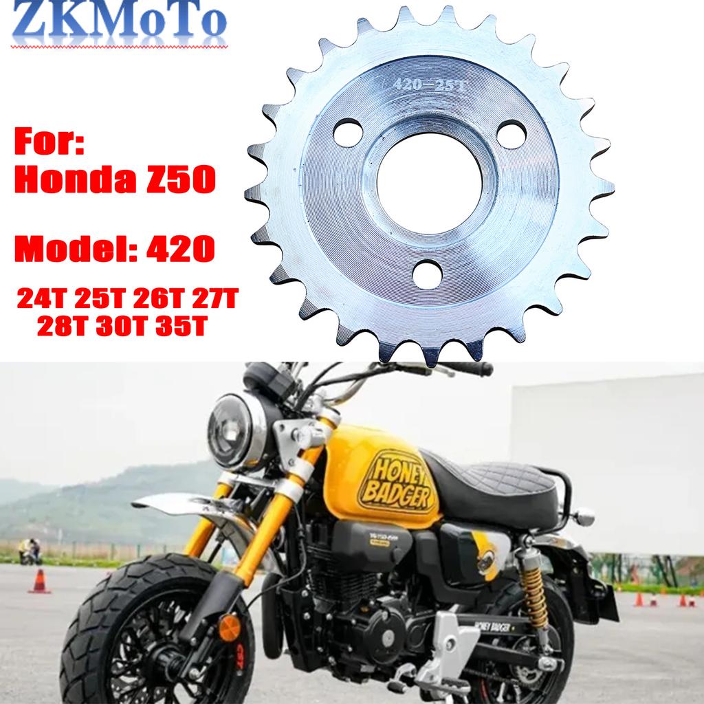 Motorcycle 420-24T 25T 26T 27T 28T 30T 35T Rear Chain Disk Drive System For Honda Z50 Z50A Z50J Z50R Mini Motorcycle