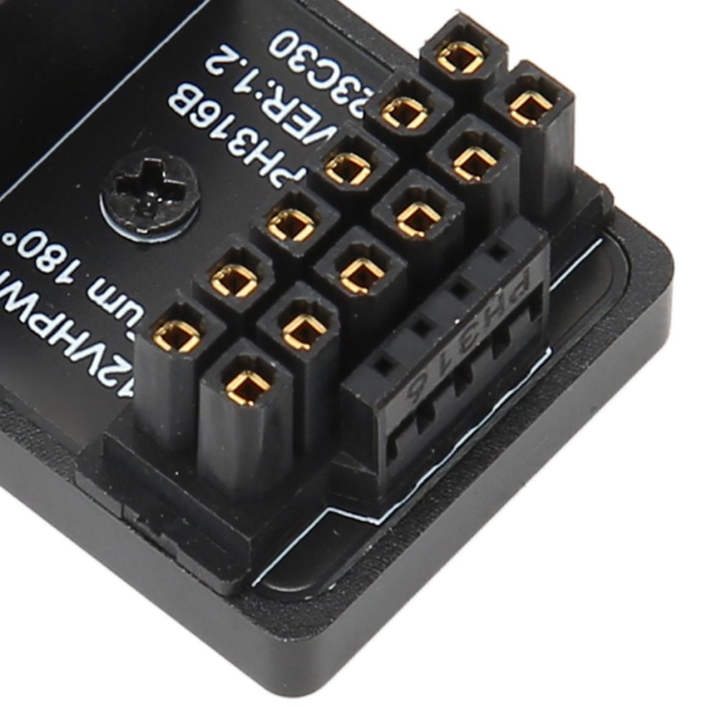 Adaptor ATX cu 16 pini mascul la 16 pini femelă, unghi de rotire la 180 de grade, 12V PCIe5.0 HPWR GPU