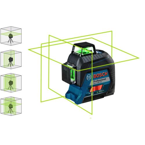 Bosch Professional Laser Level GLL3-60XG Blue (Includes Protective Case, Carrying Case, and Target Panel)