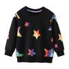 New Boys' Cartoon Knit Cotton Sweatshirt - Long Sleeve, Spring/Autumn, European & American Style