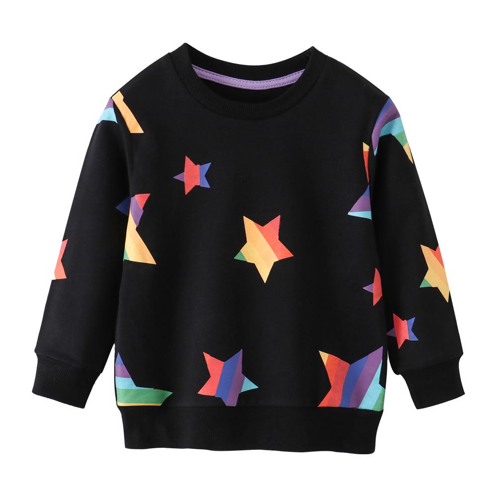 New Boys  Cartoon Knit Cotton Sweatshirt - Long Sleeve, Spring/Autumn, European & American Style 7T (140)