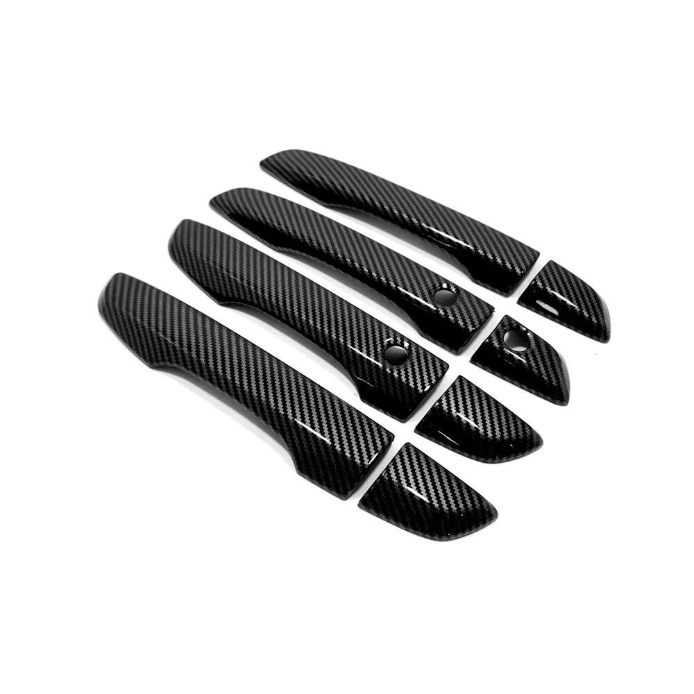 Right Hand Drive Door Handle Cover For Honda Civic 10Th Gen 2016 2017 2018   ABS Carbon Fiber Exterior Parts Accessories