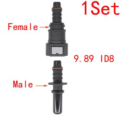 9.89 8mm Auto Auto Brandstofleiding Rechte Slangkoppeling Nylon Motorfiets Slangkoppeling Snelkoppeling Connector Auto Accessoires