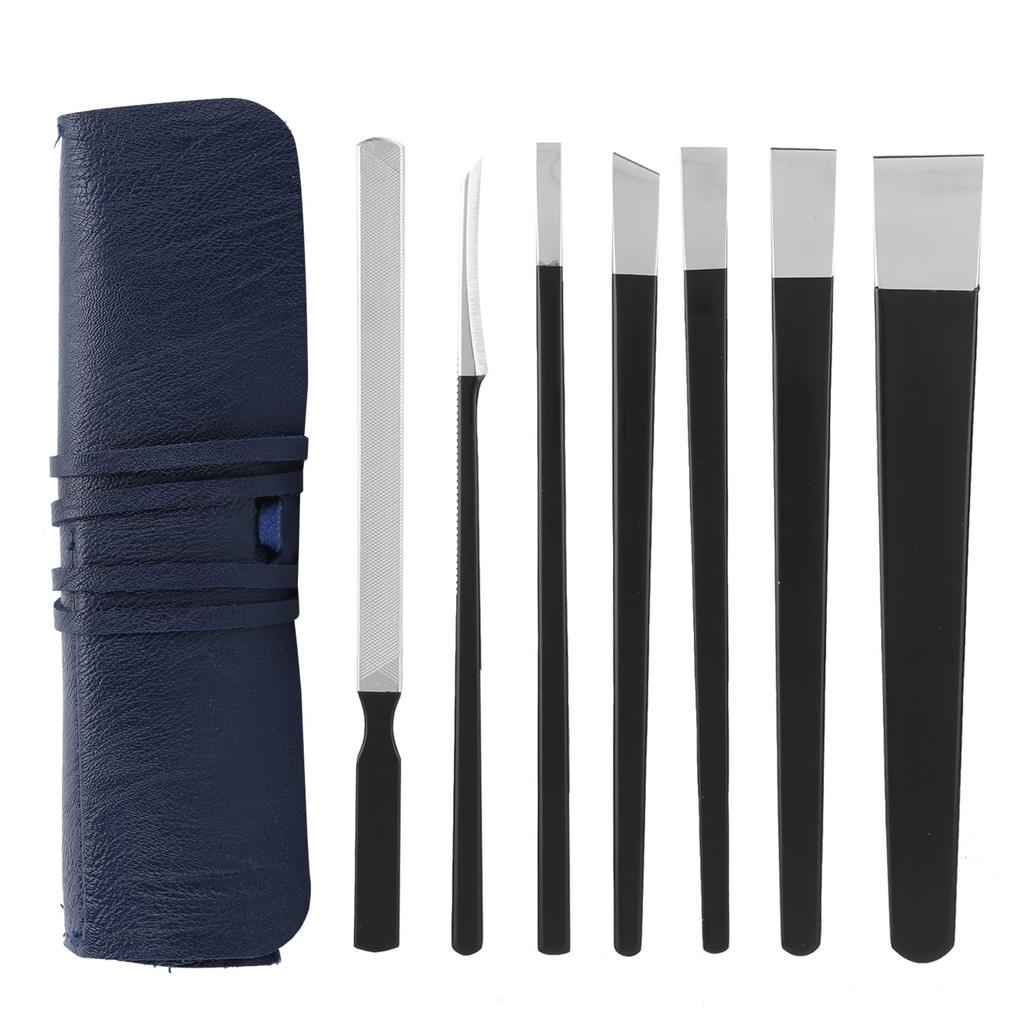 Set 7 pezzi Set Coltelli Pedicure Acciaio Inossidabile Strumenti per Unghia Incarnita Kit Pedicure Professionale per Piedi