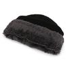 1pc Winter Warm Beanie Knitted Cap Large Brim,Solid Color, Versatile Unisex Style,Plush Lining for Winter,Suitable for Adults