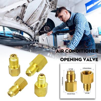 Adattatore Rapido Connettore da R134A a R1234yf Regolabile Connessione Lato Alto e Basso Nessuna Perdita per Refrigerante AC E9G4