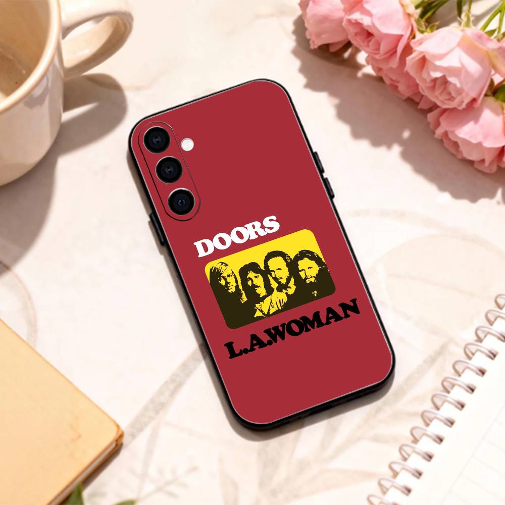Psychedelic Rock The Doors   Phone Case For Samsung Galaxy A73,A72,A71,A70,A53,A52,A51,Others Soft Black Shell