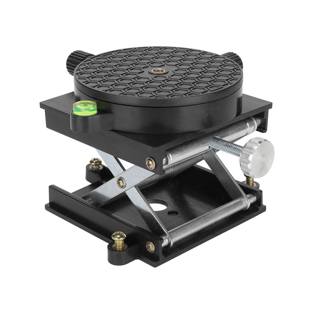 Lifting Platform 360 Degrees Rotation 6.5cm Expandable Scissor Lift Stand for Woodworking Carving Experiment