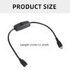 USB 2.0 To Small USB Extension Cord with Power Control Button for Efficient Charging of Smartphones and Tablets