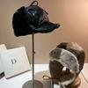 Winter Japanese Simulation Rabbit Velvet High-Quality Leather Leifeng Hat Northern Outdoor Riding Windproof Warm Ear Protector