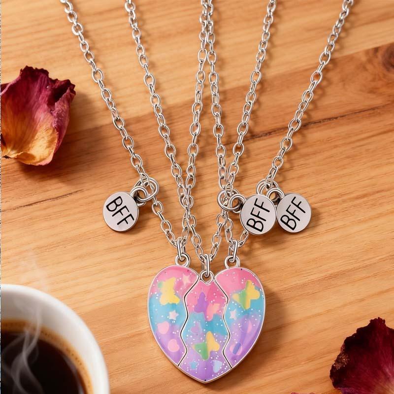 Bff Friendship Necklace, Magnetic Attraction Heart Necklace, Magnetic Necklace Set, Jewelry