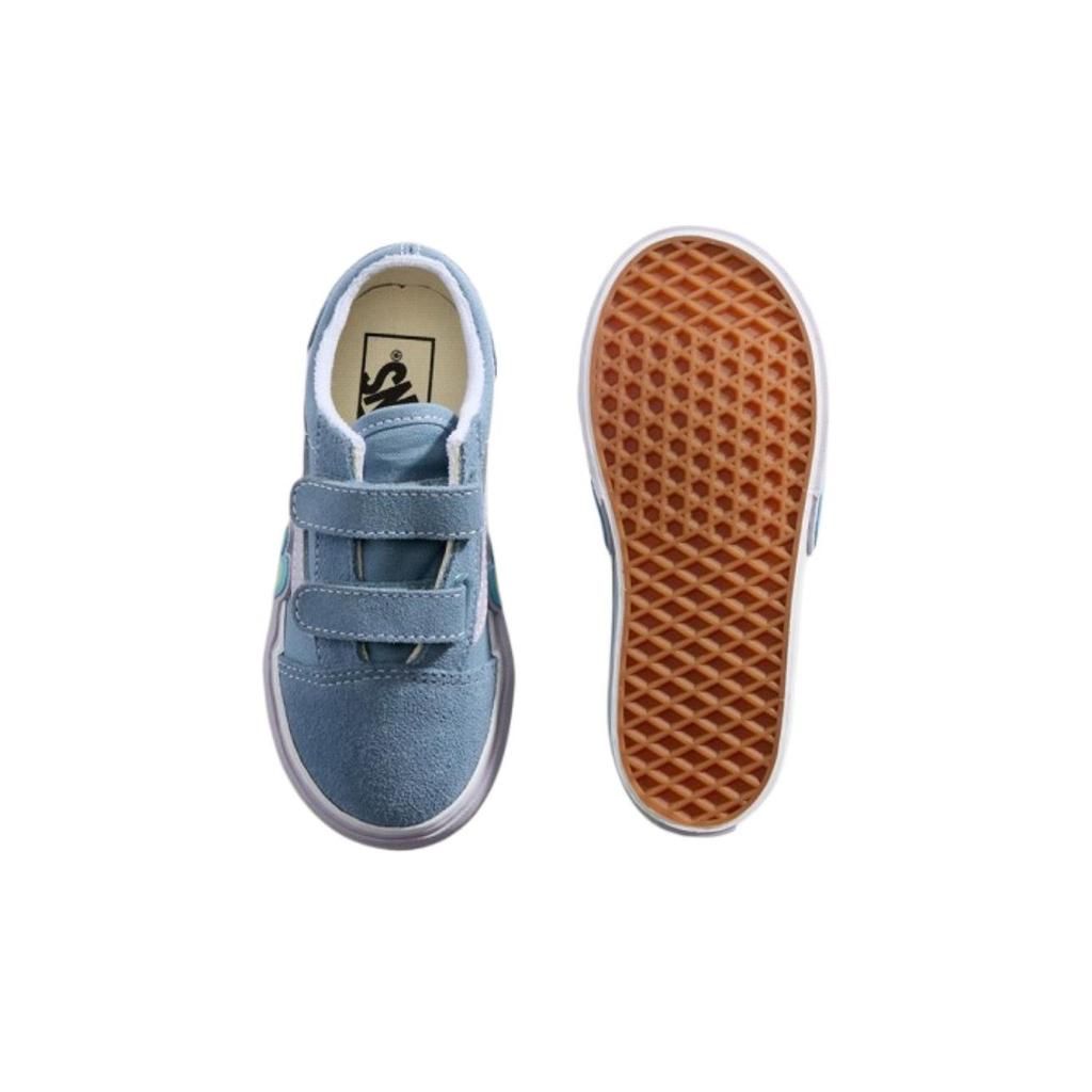 Vans Old Skool Velcro Heart Comfortable Versatile Support Low Top Walking Shoes Baby Shoes VN000D4SCFL