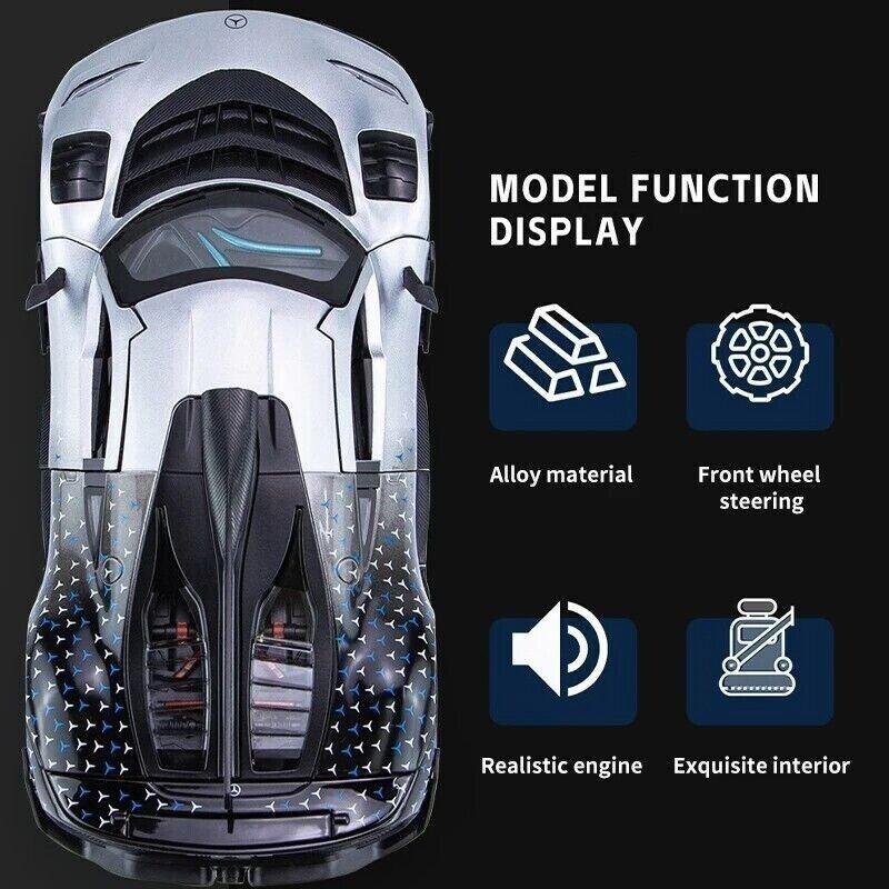 1/24 Mercedes Benz AMG ONE Diecast Model Car Toy Sound & Light Collectible Gift