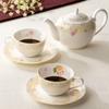 Noritake Jeune Freres Cup & Saucer (Pair Set) (For Coffee and Tea) 220cc, Microwave-Safe, Bone China, P59387A/4620
