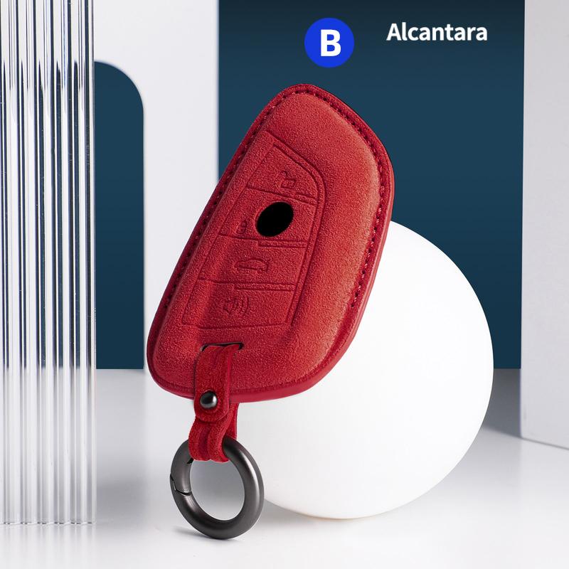 Car Key Case Cover Shell For BMW X1 X5 X6 1 2 3 5 7 Series F15 F16 F20 F22 F30 F32 G30 Auto Keychain Protectors Accessories