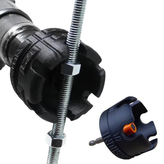 1/2Pcs Threaded Rod Nut Fastener Tool Durable Construction Widely Used Universal Ergonomic Nut Fastening Device Drill Attachment