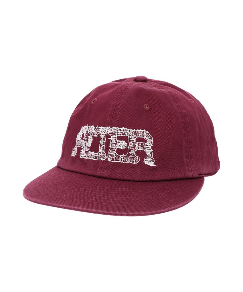 ALTER STUDIO Washed Zigzag Logo Cap_Burgundy