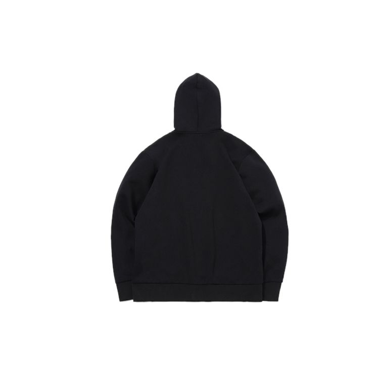 Li Ning Letter Logo Fleece Hooded Casual Knitted Sports Jacket Men Jacket Standard-Black AWDPD23-9