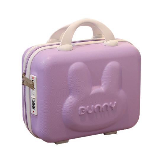 

Красивый косметический чемодан с портативной ручкой, выдерживающий большую нагрузку фиолетовый