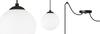 CEILING HANGING LAMP SPIDER BALL BLACK LED 15cm