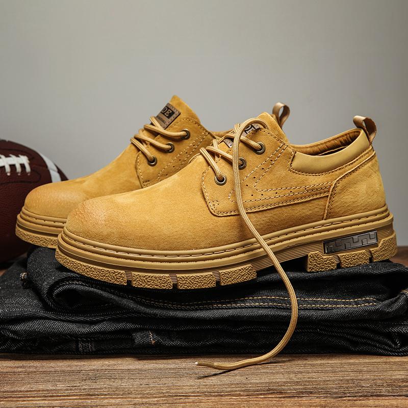 New men's trendy outdoor shoes  Trendy men's gentlemanly leisure Fashion Comfortable Thick soled high-quality Retro Leisure