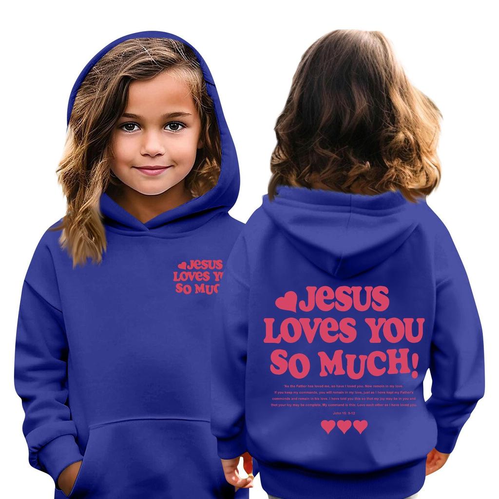 Kinder Hoodie Jungen und Mädchen Mode bedruckt Langarm Kapuzentasche Hoodie