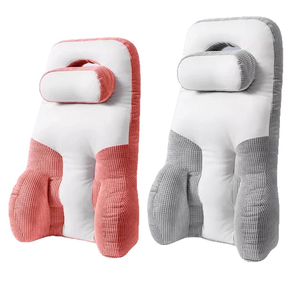 Ergonomic Lumbar and Neck Support Cushion for Comfortable Sitting