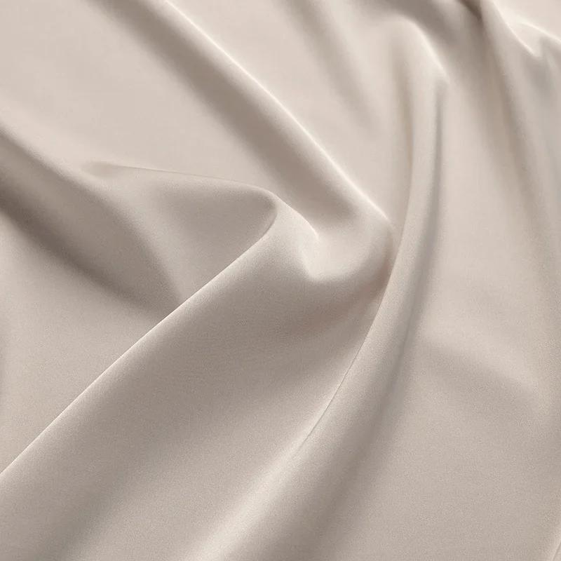 100x125cm  Ice Sensitive Thin Stretch Matte Satin Fabric Satin Dress  Camisole Shirt  Pajamas  Qipao Clothing Design Fabric