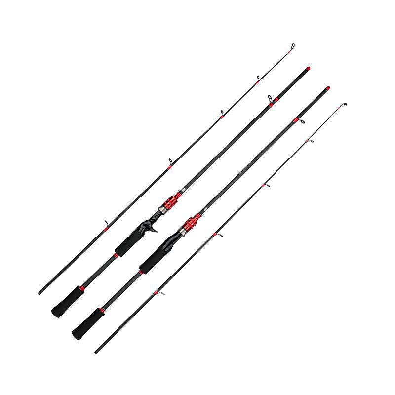 Adjustable Carbon Lure Rod with Gun Handle - Medium Light Weight, Straight Handle, Makou Leiqiang Rod for Casting Fishing.