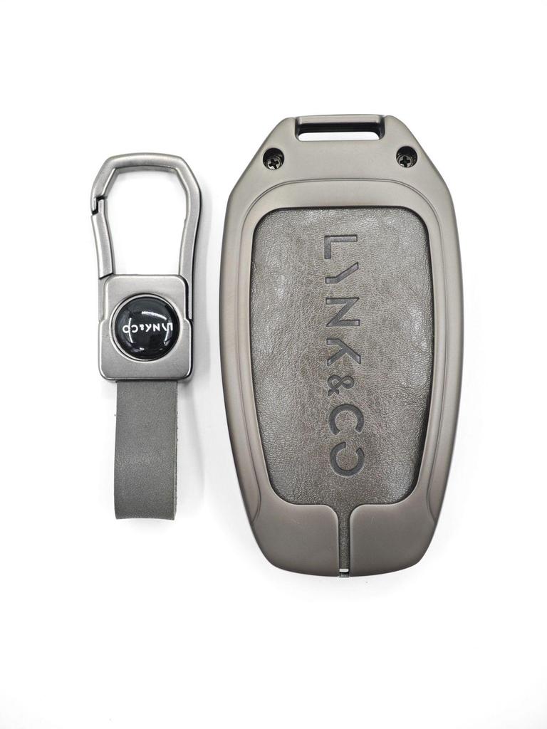 New Genuine Leather Alloy Key Case for Lynk & Co Models 01, 03, 05, 06
