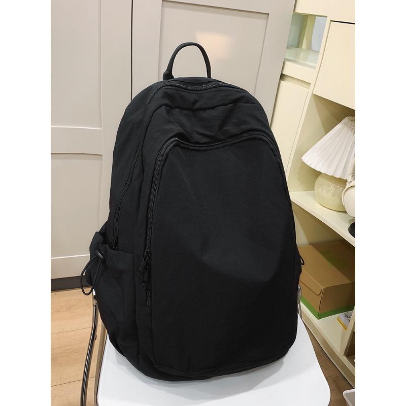 Large Capacity Casual Nylon Backpack New Student Backpack Lightweight Travel Backpack