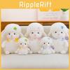 Cute Flower Lace Bow Scarf Plush Cartoon Lamb Doll Gift  For Kids Collectors And