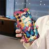 Cartoon Cute Phone Case For Realme C65 TPU Card Slot Graffiti Full Wrap Anti-dust Back Cover Silicone Card Bag Soft Case