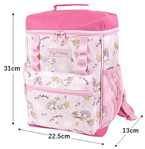 Takanami Create Square Backpack, My Melody [110029], Approx. H310 x W225 x D130mm