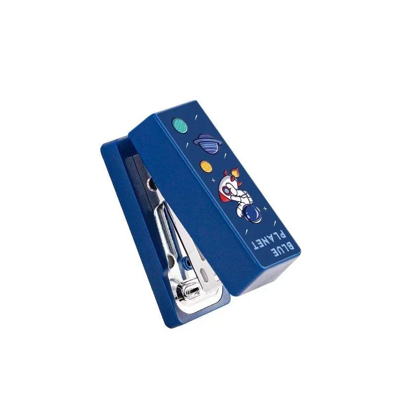 Cute Mini Stapler Metal Set with 400pcs Plastic Staples Book Binding Tools School Office Supplies Gadgets Desk Accessories