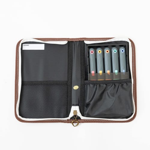 Yoshiharu Laceup Carving Knife Set, All Steel Blade, Right-Handed, Rubber Grip, 5-Piece Set, for Elementary School Girls