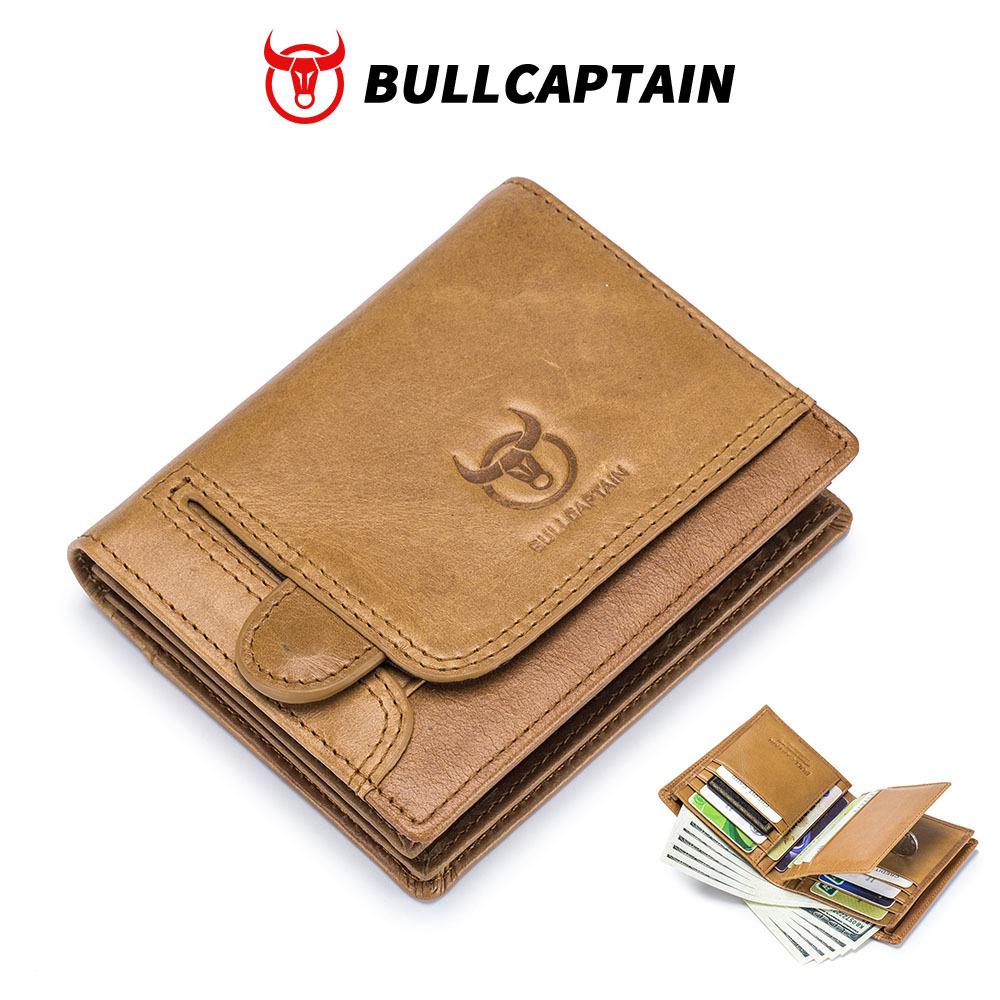 Herren Geldbörse und Kartenhalter aus echtem Leder