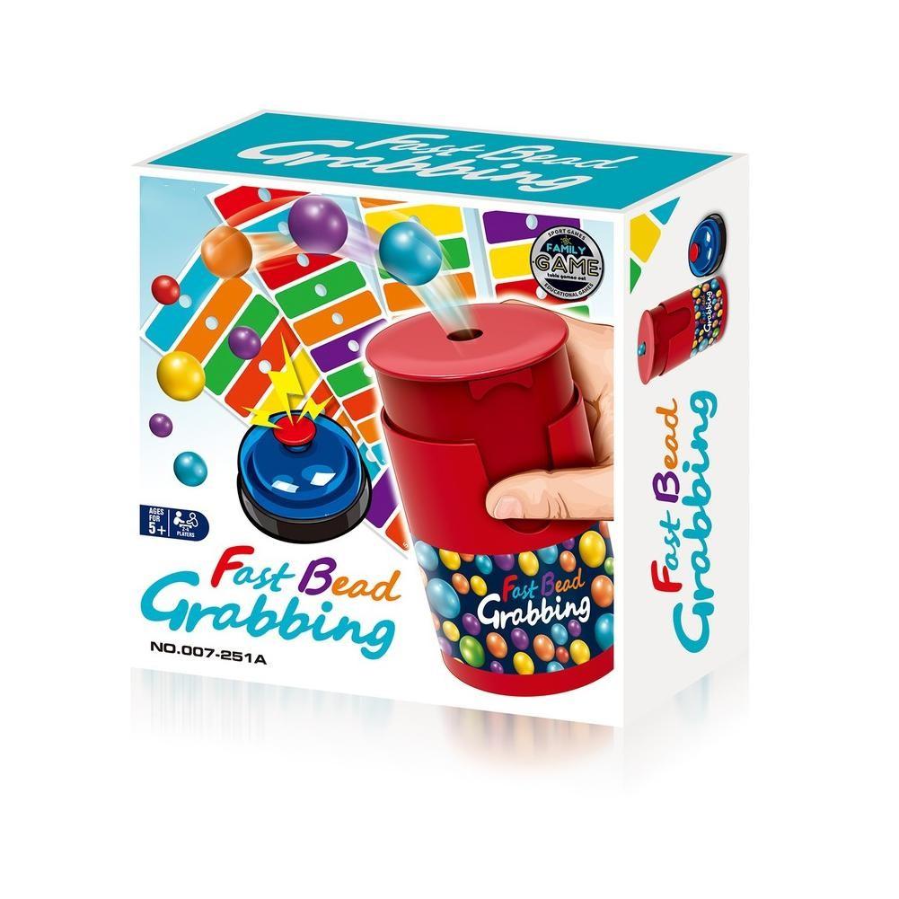 Match Color Line Bingo Board Games For Adult Kids Reaction Training Toys Fun Fast Bead Grabbing Two-player Game with Bells